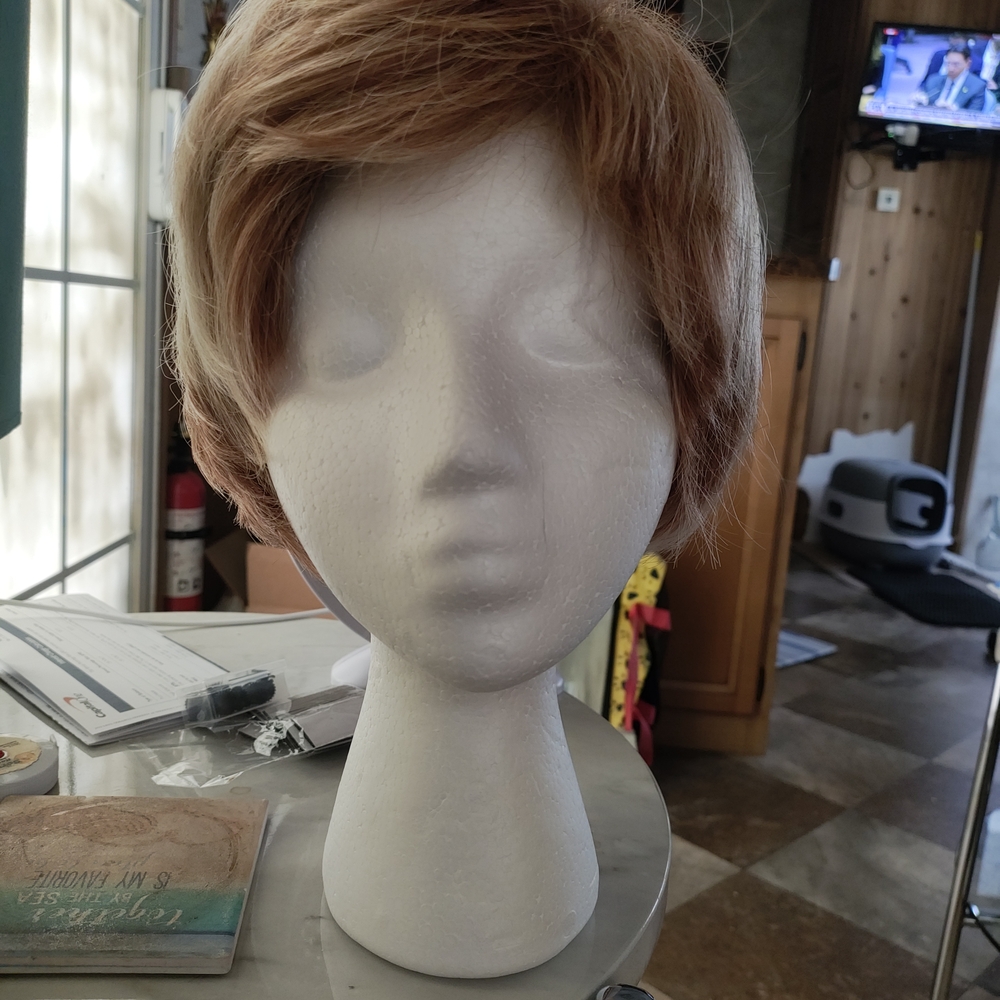 Cute Strawberry Blonde Pixie Wig
